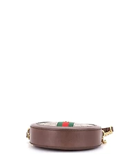 Pre-Owned Gucci Mini Ophidia Round Shoulder Bag Gg Coated Canvas
