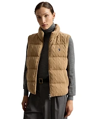 Polo Ralph Lauren Women's Carly Cable-Knit Wool-Cashmere Sleeveless Vest