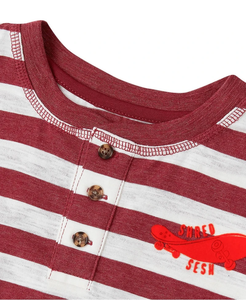 Lands' End Boys' 4-20 Long-Sleeve Striped Raglan Henley