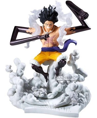 Banpresto Senkozekkei Monkey D. Luffy Gear 4 Airborne Action Pose 4.15" 1-Piece Statue, Ages 16+