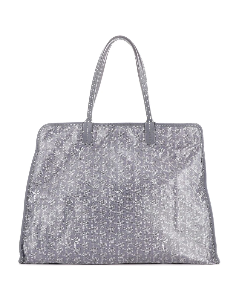 Pre-Owned Goyard Pm Hardy Pet Carrier Coated Canvas