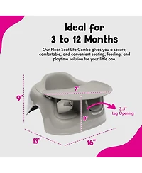 Bumbo Ages 3-12 Months Floor Seat Lite Portable Baby Chair with Removable Tray