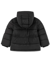 Nike Toddler Girls' 2T-5T Hooded Quilted Cinched-Waist Puffer Jacket