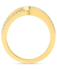 Forever Grown Diamonds Lab-Grown Diamond Interlocking Swirl Band Ring (1 ct. t.w.) Sterling Silver (Also 14k Gold-Plated Silver)