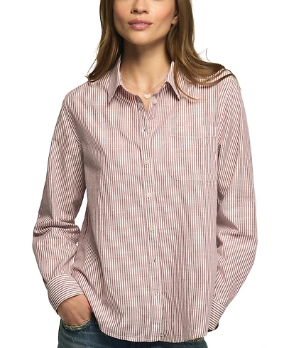 Lucky Brand Women's Boyfriend Long-Sleeve Button-Down Shirt