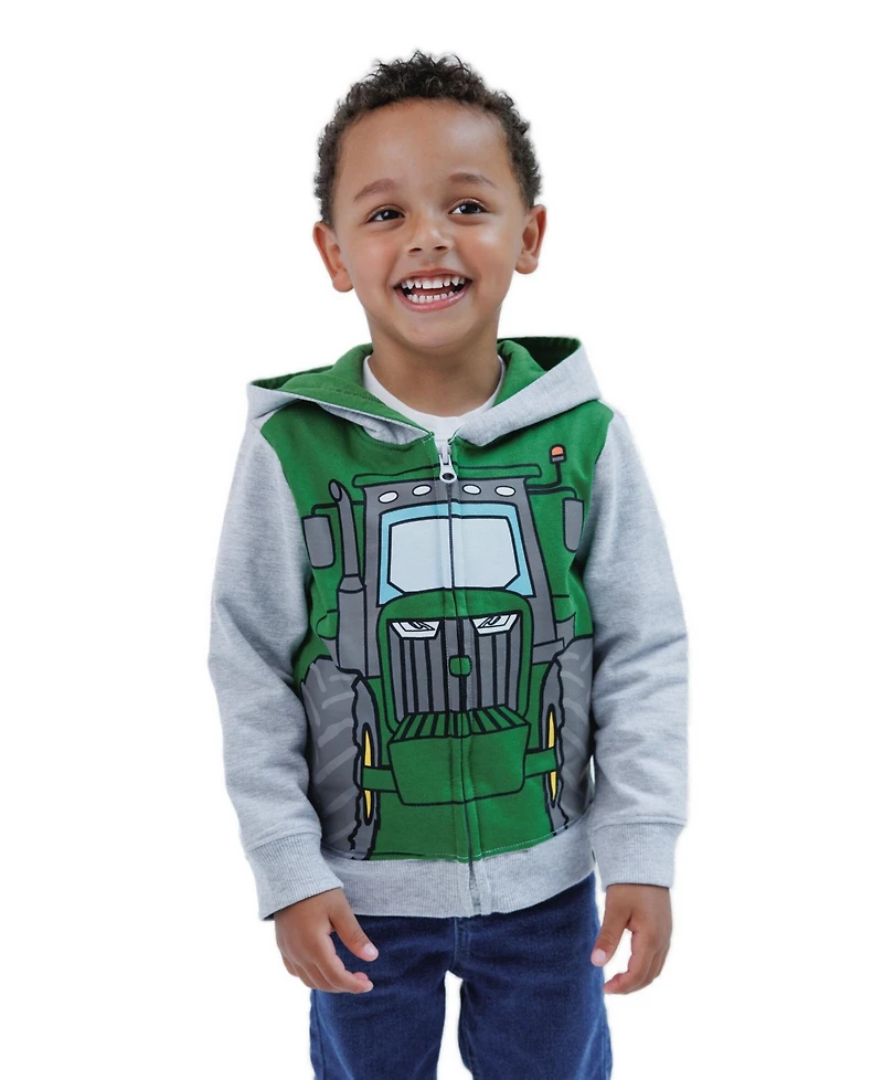John Deere Boys' 4-20 Full-Zip Fleece Hoodie