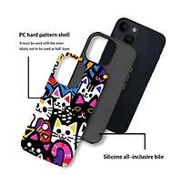 Lisen Cat Party Dual-Layer Durable Phone Case Compatible with Apple iPhone 16 Pro