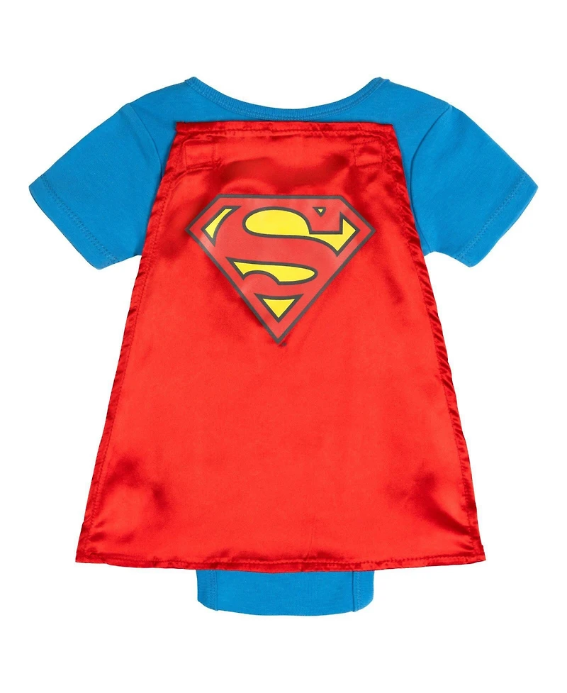 Justice League Baby Cosplay Detachable-Cape Bodysuit and Cape, 2-Piece Set