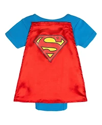 Justice League Baby Cosplay Detachable-Cape Bodysuit and Cape, 2-Piece Set