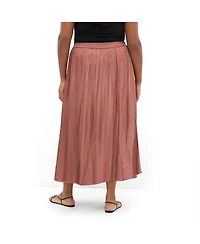 City Chic Plus Camilla High-Waisted A-Line Midi Skirt