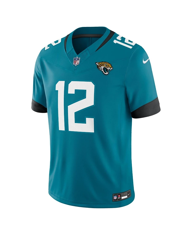 Nike Men's Travis Hunter Teal Jacksonville Jaguars Vapor F.u.s.e. Stitched Limited Jersey