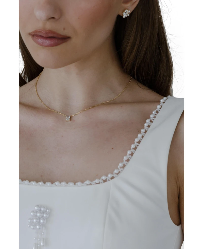Untamed Petals Astor Crystal Necklace