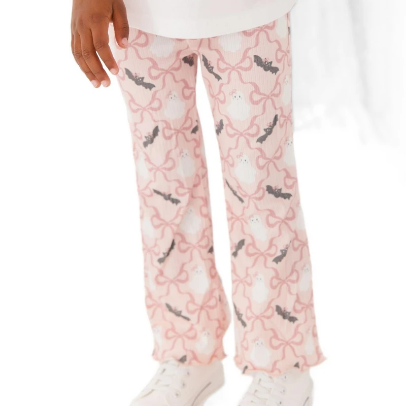 Sweet Wink Big Girls (10-12) Bat And Ghost Trellis Halloween Flare Legging