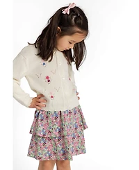 Florence Eiseman Little Girls ( 4 to 6x ) Floral Knit Skirt