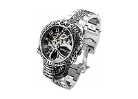 Invicta Artist 31907 Men's 50.5mm Automatic Watch - Black and Silver Dial, Stainless Steel Bracelet