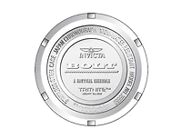 Invicta Bolt 35550 Men's 52mm Quartz Watch - Gunmetal Dial, Gunmetal and Black Steel and Silicone Strap