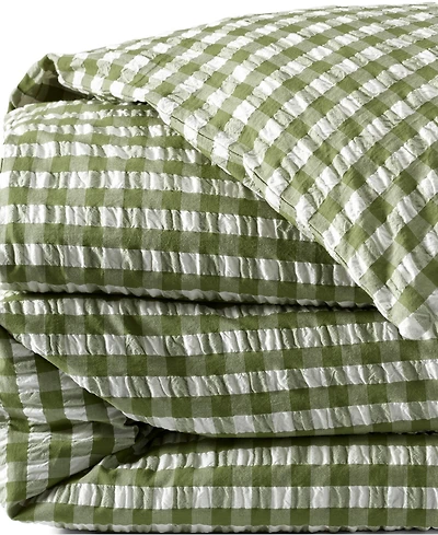 Lands' End Cotton Seersucker Duvet Bed Cover