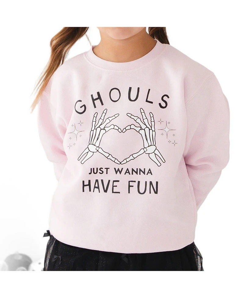 Sweet Wink Little Girls 5-8 Ghouls Just Wanna Have Fun Halloween Sweatshirt