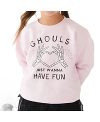 Sweet Wink Little Girls 5-8 Ghouls Just Wanna Have Fun Halloween Sweatshirt