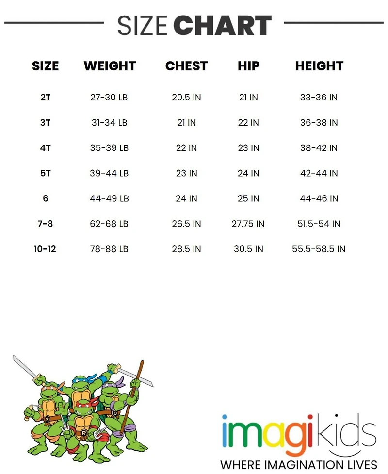 Teenage Mutant Ninja Turtles Boys Birthday Drop Shoulder T-Shirt and Shorts Outfit Set to (2T - 10-12)