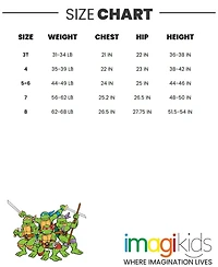 Teenage Mutant Ninja Turtles Toddler Boys Fleece Pullover Hoodie to (2T - 18-20)