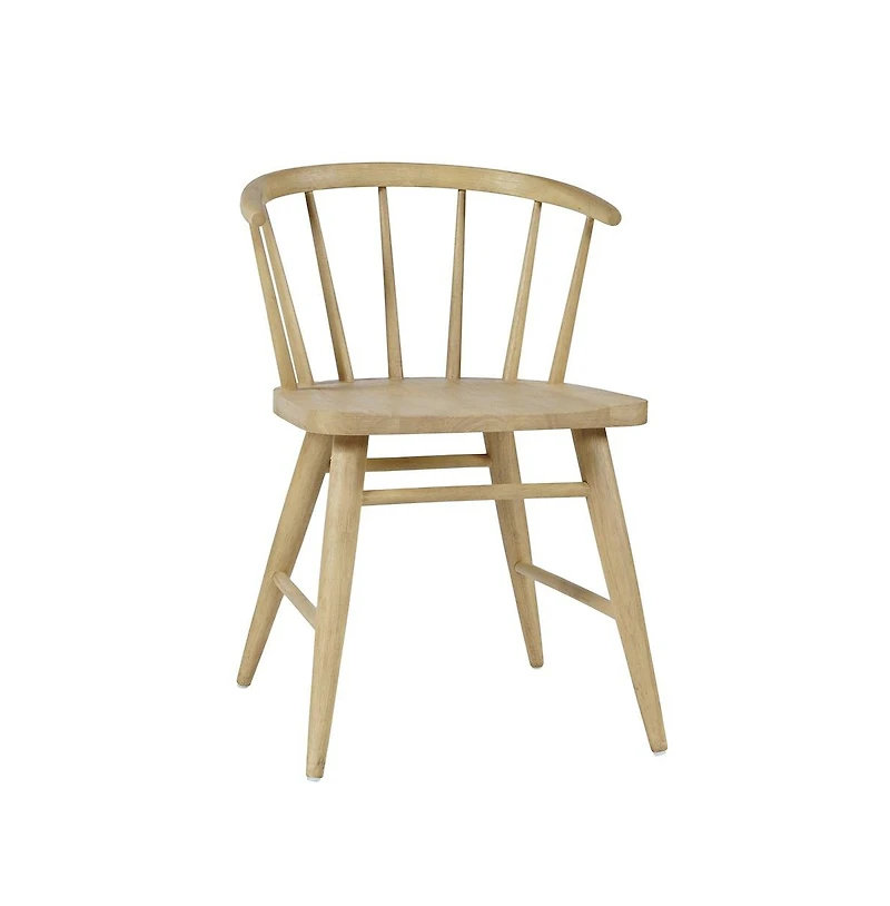 Jofran Fitz Traditional Solid Wood Curved Back Spindle Dining Chair (Set of 2