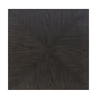 Jofran Laurel Creek Modern Contemporary Square Block Pedestal End Table