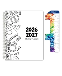 Danrong Middle High School Student Planner Weekly Monthly Academic Matrix With Ruler Bookmark Stickers Study Resource Pages