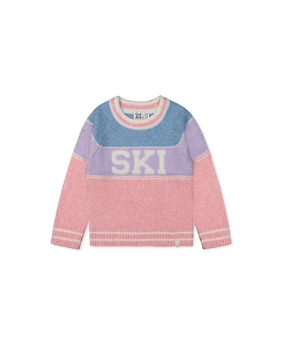 Deux par Little and Big Girl ( 6 to 12 ) Sweater with Ski Jacquard