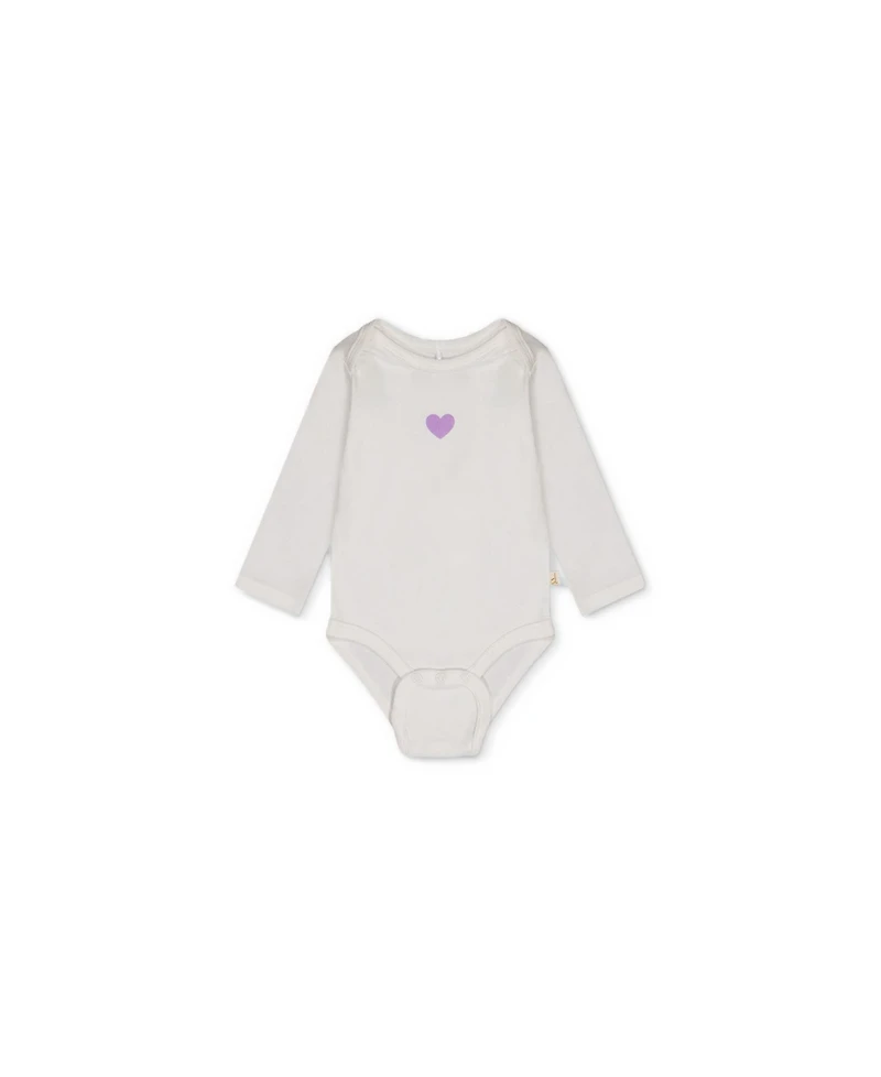 Deux par Deux Baby Girls' Long-Sleeve Onesies, 3-Pack