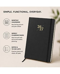 Danrong Academic Planner 18 Month Weekly Monthly Layflat Hardcover Organizer For Students Teachers