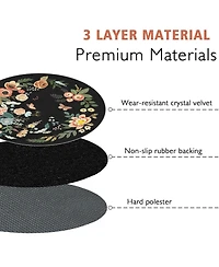 Danrong Heavy Duty Non Slip Office Chair Mat For Hardwood Floors Tile Low Pile Carpet