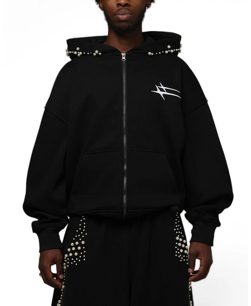 Loiter Men's Oversized Graphic Full-Zip Hoodie