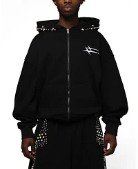 Loiter Men's Oversized Graphic Full-Zip Hoodie
