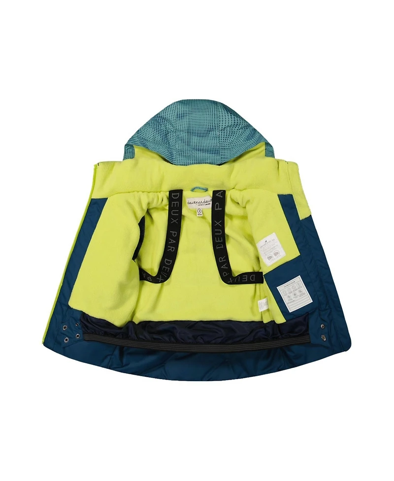Deux par Boys' 4-20 Play Hooded Adjustable Cordura-Panel Jacket and Pants, 2-Piece Set