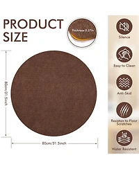 Danrong Non Slip Tpr Office Chair Floor Mat Protector For Hardwood Floors