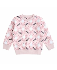 Sweet Wink Toddler Girls 2T-4T Bat And Ghost Trellis Halloween Sweatshirt