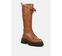 mad mood chunky lace-up boot