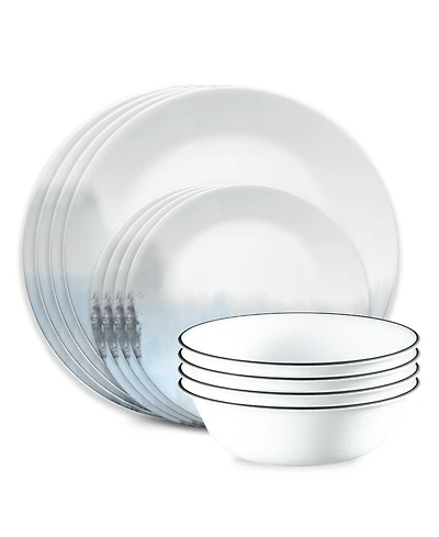 Corelle Tranquil Reflections 12 Pc. Dinnerware Set, Service for 4