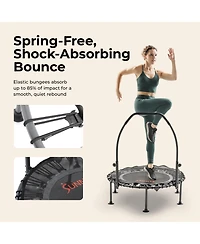 Sunny Health and Fitness Active Fitness Trampoline with Adjustable Handlebar