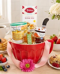 Beyond the Bow Gifts Homemade Breakfast Mixing Bowl Gift Basket, 6-Pieces