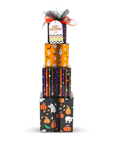 Beyond the Bow Gifts Happy Halloween Treats Gift Tower, 4-Pieces