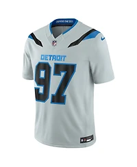 Nike Men's Aidan Hutchinson Silver Detroit Lions 2026 Rivalries Collection Vapor F.u.s.e Stitched Limited Jersey
