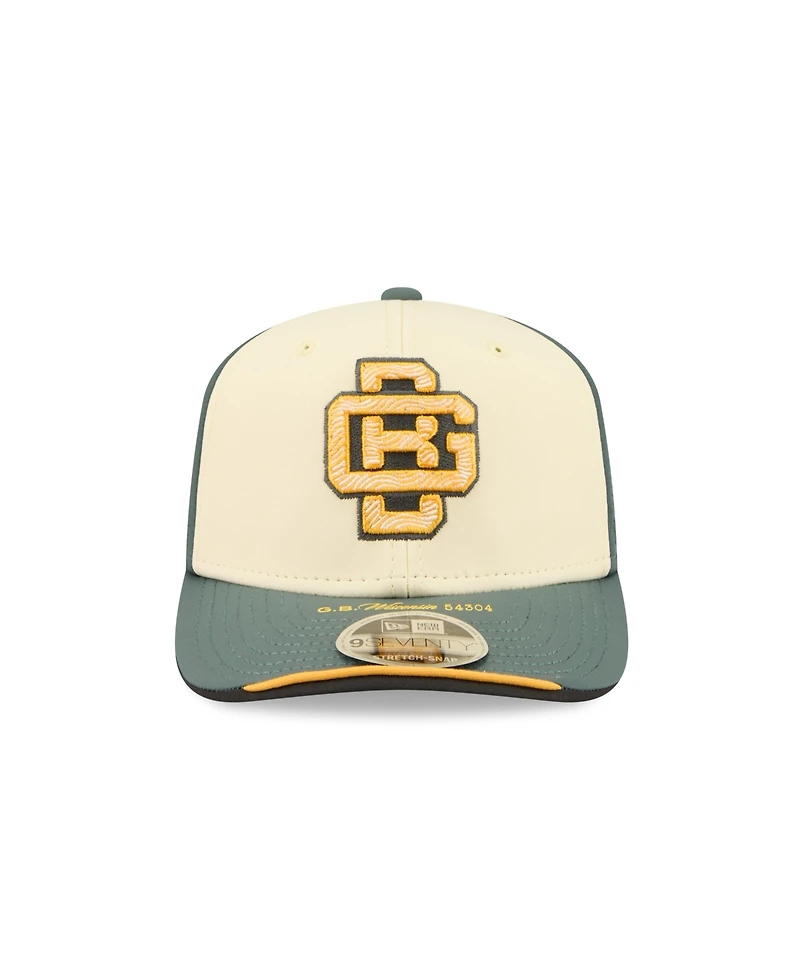 New Era Men's Cream/Green Bay Packers 2026 Rivalries Collection Sideline 9SEVENTY Adjustable Hat