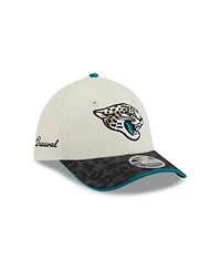 New Era Men's Cream/Black Jacksonville Jaguars 2026 Rivalries Collection 39THIRTY Flex Hat