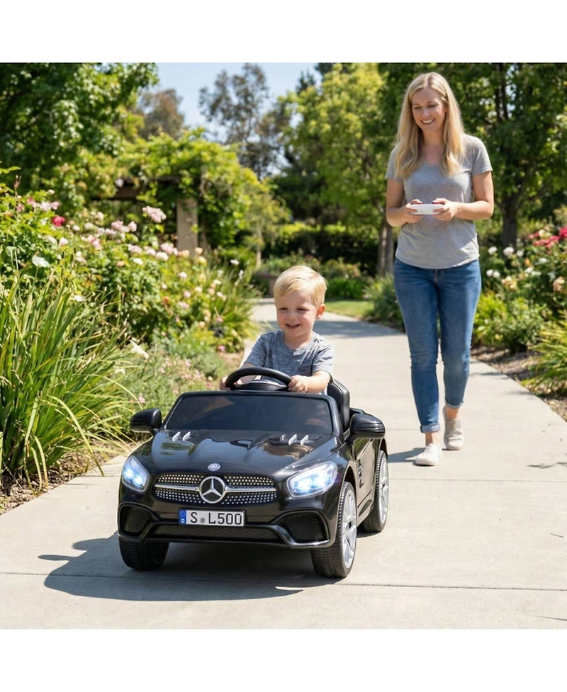Hongge 12V Licensed Ride-On Luxury Car with Parent Remote Control, 41" x 25" x 18", 66 lbs, Ages 3-8