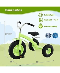 Hongge 15 in Adjustable Handlebar and Seat Bike, 200 lb Capacity, Ages 3+