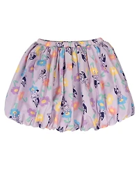 Bluey Girls' 4-16 Square-Neck Ruffled Tank Top and Skort, 2-Piece Set