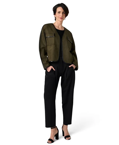 Liverpool Los Angeles Women's Faux Suede Relaxed Jacket
