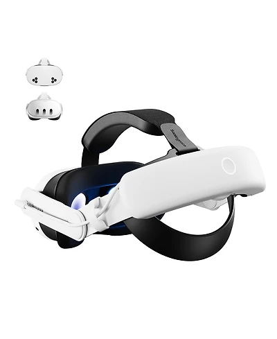 sonicgrace S3 Pro Battery Head Strap for Meta Quest 3/3S - 20W Fast Charging, 8000mAh Magnetic Battery Pack